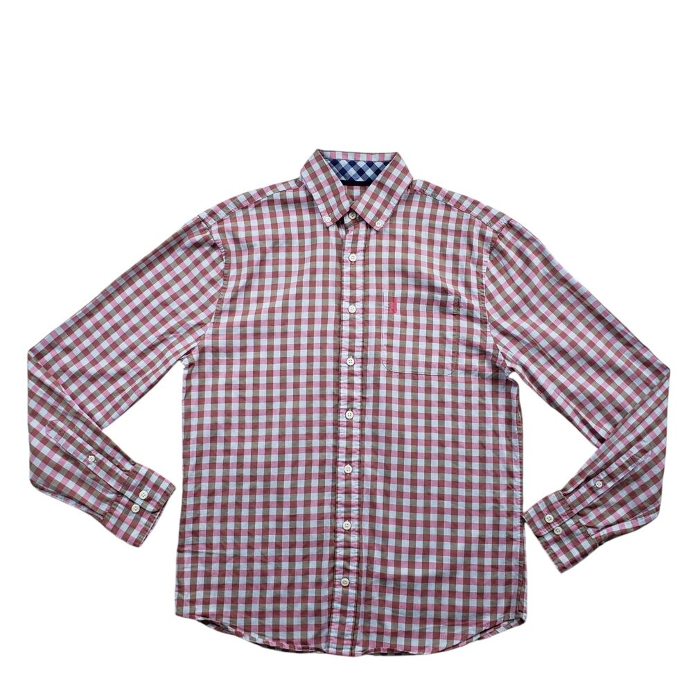 Johnnie O Hangin Out Shirt Mens Small Plaid Long Sleeve - Picture 2 of 11